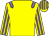 Yellow, mauve epaulets, striped sleeves and cap (Mr R H Kerswell)