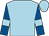 Light blue, royal blue sleeves, light blue armlets (Mr David Brookes)