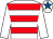 White, red hoops, white sleeves, white cap, royal blue star (The Kykie Allsopp Partnership)
