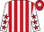 White and red stripes, white sleeves, red stars, red cap, white star (The &quo;in Recovery&quo; Partnership)