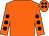 Orange, black spots on sleeves and cap (The Roper Family)