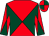 Red and dark green diabolo, quartered cap (Mr D T Owen)