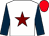 White, maroon star, dark blue sleeves, red cap (Oceans Racing)