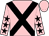 Pink, black cross belts, pink sleeves, black stars (A Chandler, L Westwood, D & Y Blunt)
