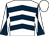White, dark blue chevrons, diabolo on sleeves, white cap (Mr Glyn Byard)