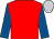 Crimson, royal blue sleeves, silver cap (Mrs R Fuller)