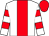 White, red stripe, hooped sleeves, red cap (Mr B Guerin & Habton Farms)