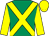 Emerald green, yellow cross sashes & sleeves, yellow cap (Dumb Dumb Syndicate)