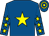 Royal blue, yellow star, yellow stars on sleeves, hooped cap (I W Moore)