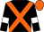 Black, orange cross belts, black sleeves, white armlets, orange cap (Personal Racehorse Owners 2)