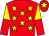Red, yellow stars, halved sleeves, red cap, yellow star (China Horse Club International Ltd & Mrs John Magnier)