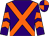 Purple, orange cross belts, chevrons on sleeves, quartered cap (Mr John Goodfellow)