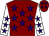 Maroon, purple stars, white sleeves, purple stars (Welovewhitby Com)