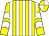 Yellow and white stripes, chevrons on sleeves, quartered cap (Mrs V Hubbard & Mr K T Ivory)