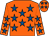 Orange, royal blue stars (Planetoid Partnership)