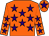 Orange, purple stars, orange cap, purple star (Gee Gee Racing)