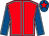 Red, light blue seams, royal blue sleeves, light blue seams, royal blue cap, red star (Mrs E Solomentseva)