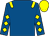 Royal blue, yellow epaulets, diamonds on sleeves, yellow cap (Mrs Clare Kelvin & Mrs B W Hills)