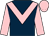 Dark blue, pink chevron, sleeves and cap (Kaniz Bloodstock Investments Ltd)