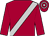 Claret, silver sash, hooped cap (De La Warr Racing)