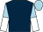 Dark blue, light blue and white halved sleeves, light blue cap (Cargreen Racing)