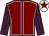 Maroon, white seams, maroon and royal blue striped sleeves, white cap, maroon star (Pulse Aero Partnership)
