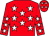 Red, white stars (Mr L Gibbs & Nikki Evans Racing)