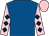 Royal blue, pink sleeves, dark blue diamonds, pink cap (Mr Kevin Malpass)