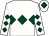 White, dark green triple diamond, diamonds on sleeves, white cap, dark green diamond (Quality Pipe Supports (Q P S ) Ltd)