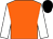 Orange, white sleeves, black cap (Mrs Mary Bridgwater & Mr & Mrs Chenery)
