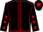 Black, red seams, black sleeves, red stars, black cap, red star (Miss M A Quinlan)