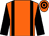 Orange, black braces and sleeves, hooped cap (Mr Arthur B Graham)