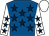 Royal blue, dark blue stars, white sleeves, dark blue stars, white cap (In For A Win Racing Club)