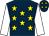 Dark blue, yellow stars, white sleeves (Wilbart Racing)