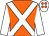 Orange, white cross belts and sleeves, white cap, orange spots (Mr G Linder, Mr M Wigham & Mr J Willia)