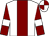 White, maroon stripe, maroon sleeves, white armlets, white and maroon quartered cap (The Chevallier Partnership)