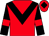 Red, black chevron, black sleeves, red armlets, red cap, black diamond (The Connoisseurs)