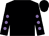 Black, mauve spots on sleeves (Eventmaker Racehorses)