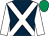 Dark blue, white cross sashes, white sleeves, emerald green cap (Seven To Eleven Syndicate)