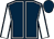 Dark blue, white seams, white sleeves, dark blue seams, dark blue cap (Moonrakers)