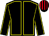 Black, yellow seams, black and red striped cap (Mr J W Barrett)