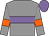 Grey, mauve hoop, grey sleeves, orange armlets, mauve cap (Hindford Oak Racing)