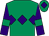 Emerald green, purple triple diamond, purple sleeves, emerald green armlets, emerald green cap, purple diamond (Business Moves Group & Partners)