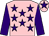 Pink, purple stars, sleeves and star on cap (Mr J H Chrimes)