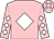 Pink, white diamond, diamonds on sleeves and cap (Alan & Christine Bright)