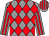 Grey and red diamonds, striped sleeves and cap (Dreaming Victory)