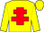 Yellow, red cross of lorraine (Mr S Flook)