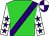 Lime green, purple sash, purple stars on white sleeves, purple and white quartered cap (Reis, Mary Beth And Reis, Gary)