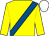 Yellow, royal blue sash, white cap (Maurice Casey)
