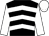 Black & white chevrons, white sleeves & cap (Ms Siobhan Gallagher)